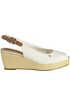 TOMMY HILFIGER SANDAL SHOES WOMAN WHITE