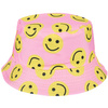 Pink smile double-sided children's bucket hat KAP-MD