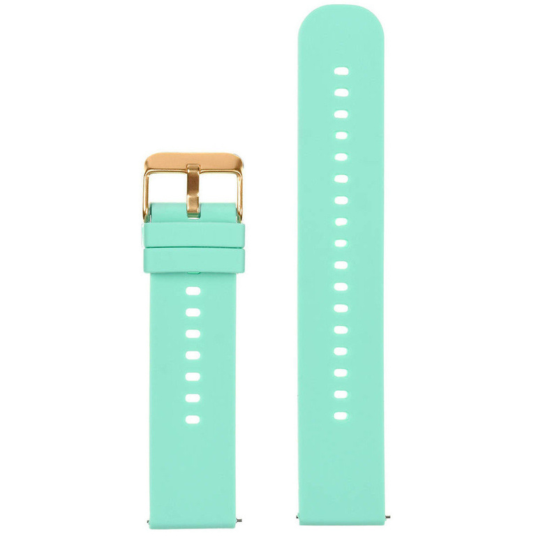 U27 rubber watch strap - mint/rosegold - 22mm