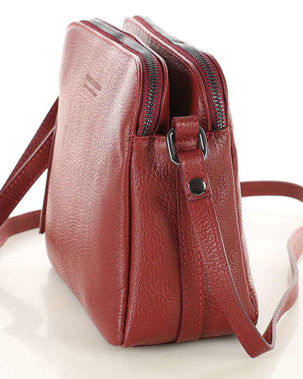 Women's leather messenger bag - MARCO MAZZINI