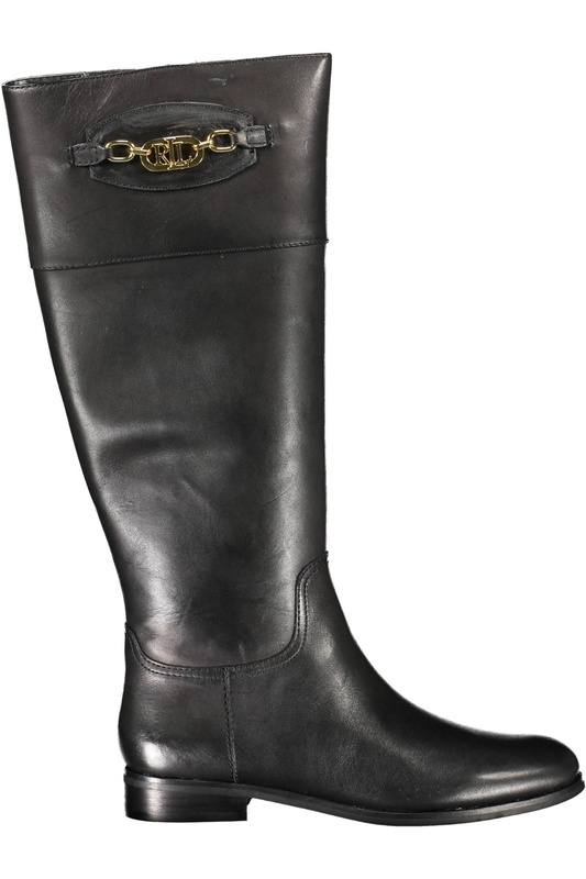 RALPH LAUREN SCHWARZER SCHUHSTIEFEL FÜR DAMEN