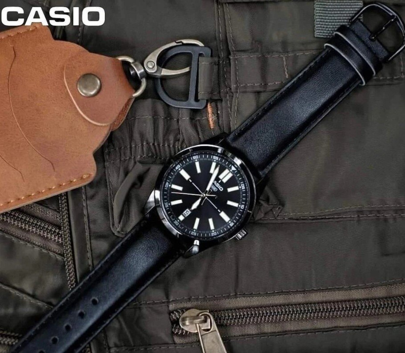 ZEGAREK MĘSKI CASIO MTP-VD02BL-1E (zd170b) + BOX