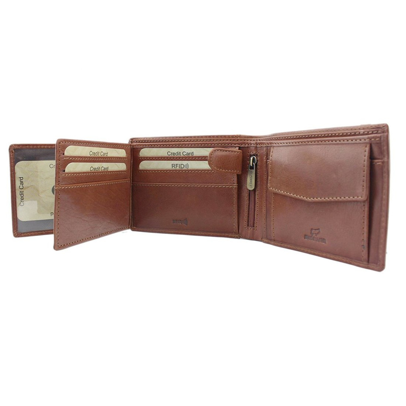 Men's genuine leather wallet EL FORREST 892/A-29 RFID