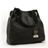 Roomy women's leather shopper shoulder bag