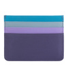 Credit card holder multicolor by DUDU made in soft calfskin Nappa leather with 6 pockets. Ultra slim design, only 4 mm, and unique lightness