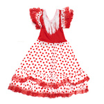 DRESS FLAMENCO CHILDISH VSRBLANCLRO10 (TALLA 10 )