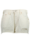 LEVI&#39;S JEANS SHORT WOMAN WHITE