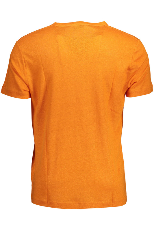 GANT MEN&#39;S SHORT SLEEVE T-SHIRT ORANGE