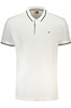 TOMMY HILFIGER MEN&#39;S WHITE SHORT SLEEVED POLO SHIRT