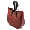 Leather shoulder bag large women's shopperbag