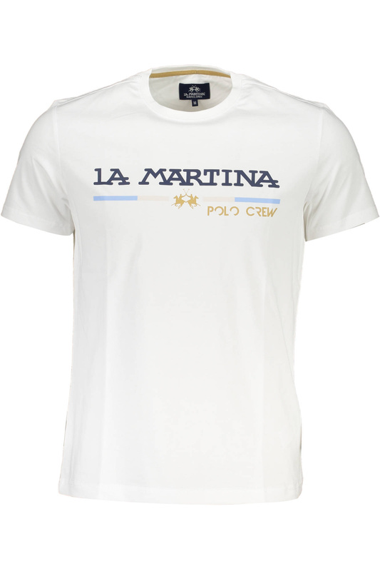 LA MARTINA WEISSES MANN-KURZARM-T-SHIRT