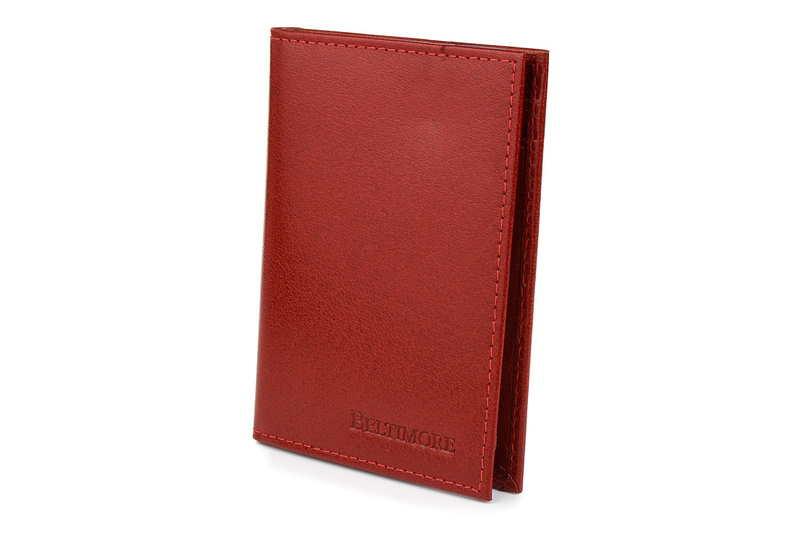 Beltimore G95 red leather slim card document case