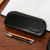 Navy blue pencil case Leather pen case Beltimore J05