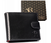 Leather men's zip-up wallet with RFID by Rovicky