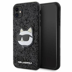 Karl Lagerfeld KLHCN61G2CPK iPhone 11 / Xr 6.1" czarny/black hardcase Glitter Choupette Patch