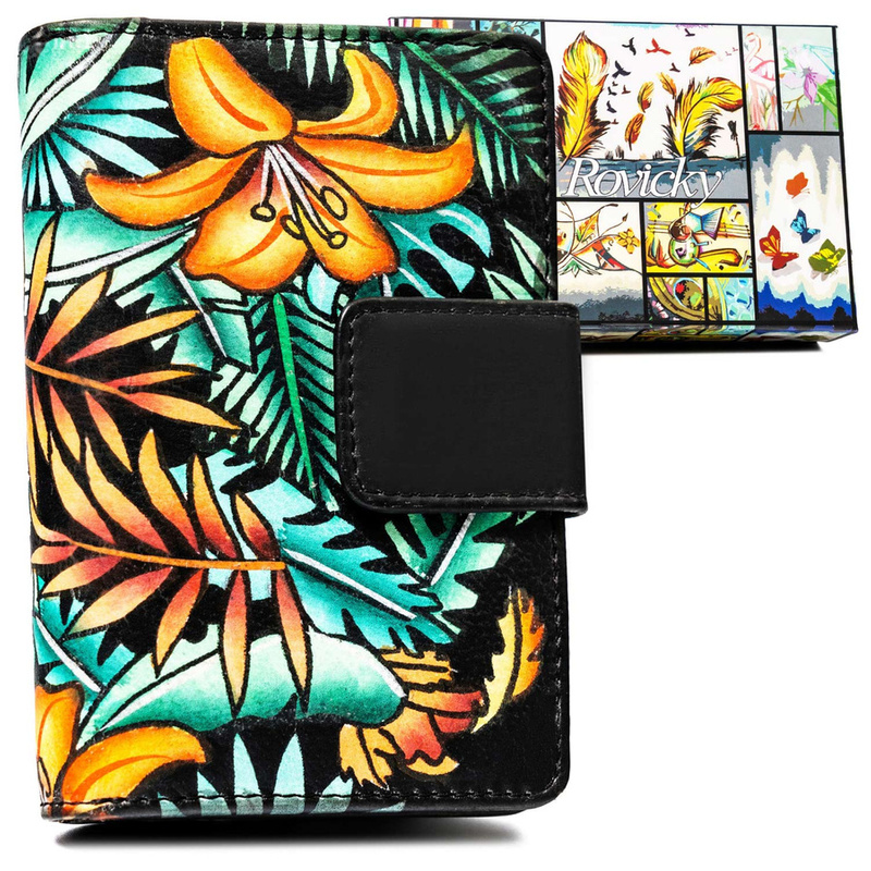 Leather wallet RFID ROVICKY R-N109-ART