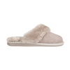 Fluffy sheepskin home slippers for women