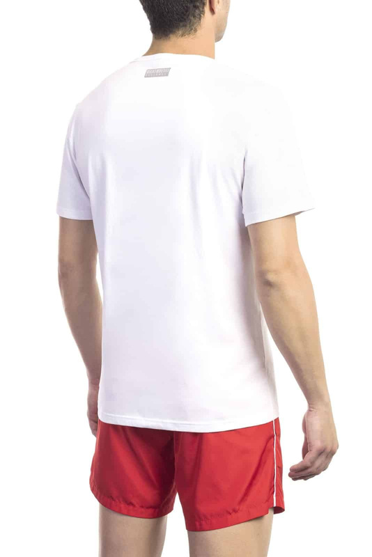 Koszulka T-shirt marki Bikkembergs Beachwear model BKK1MTS02 kolor Biały. Odzież Męskie. Sezon: