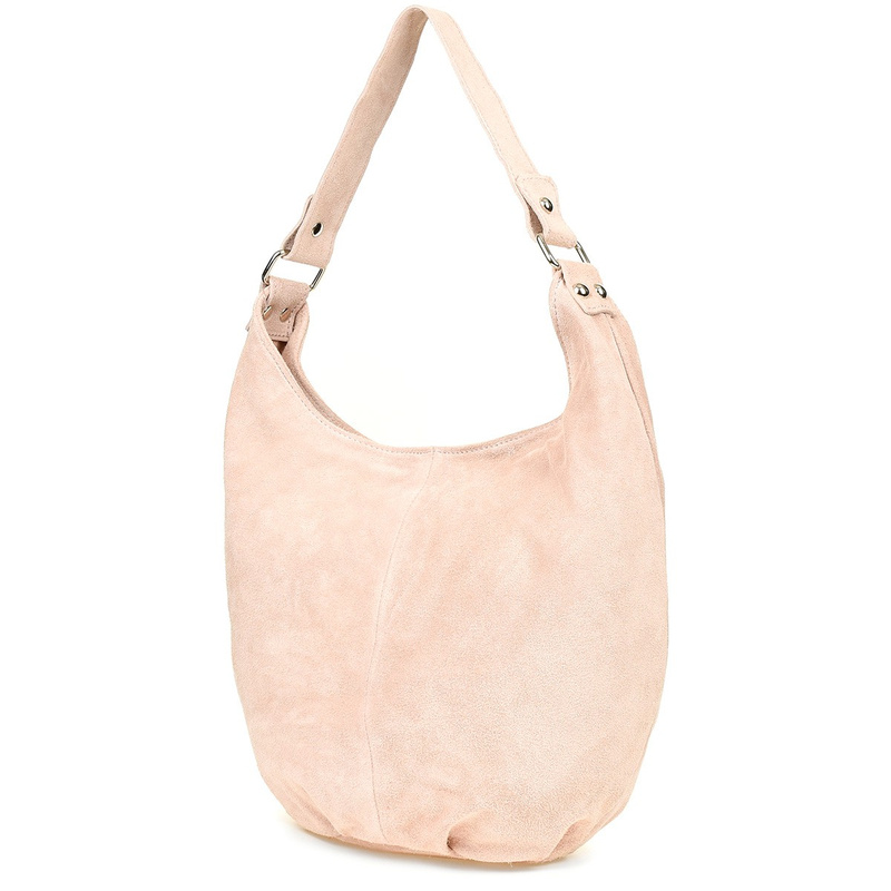 Powder suede women's A4 leather handbag K50 bag