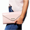 Beltimore powder pink M78 lacquered clutch bag with strap elegant Beltimore powder pink