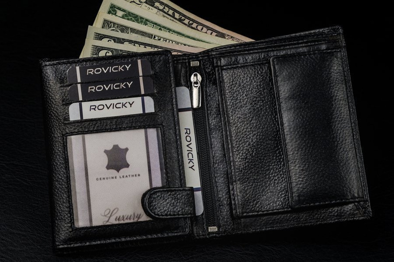 Men's genuine leather wallet Ronaldo N4-TP-RON RFID