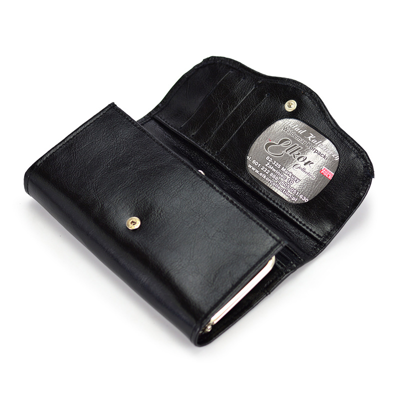 Elegant classic women's leather wallet by Elkor