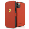 Ferrari FESPEFLBKP12LRE iPhone 12 Pro Max 6,7" czerwony/red book On Track Perforated