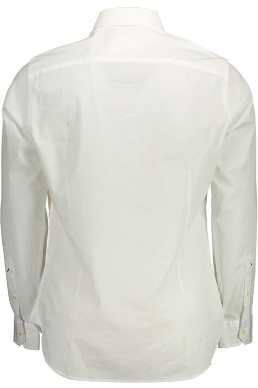 US POLO SHIRT LONG SLEEVE MAN WHITE