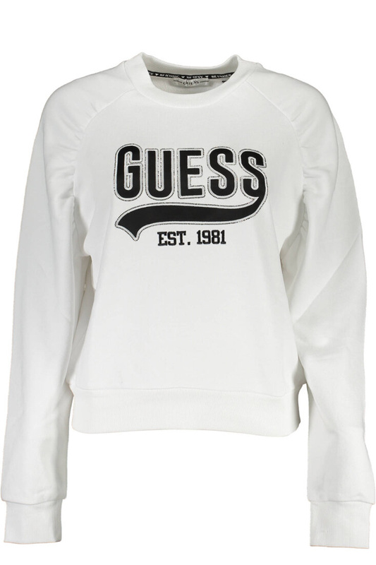 GUESS JEANS SWEATSHIRT WITHOUT ZIP WOMAN WHITE