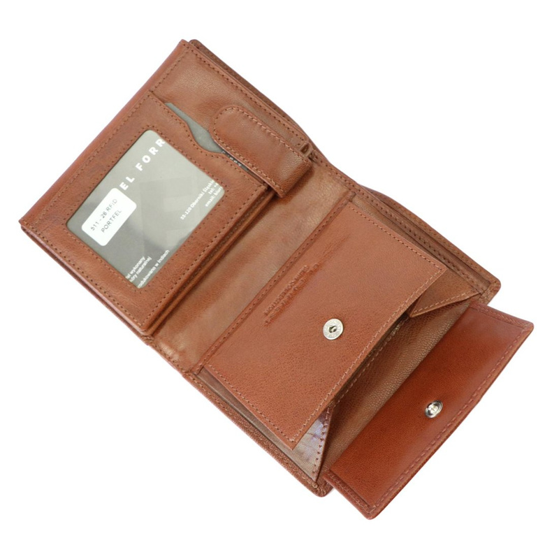 Men's genuine leather wallet EL FORREST 511-21 RFID