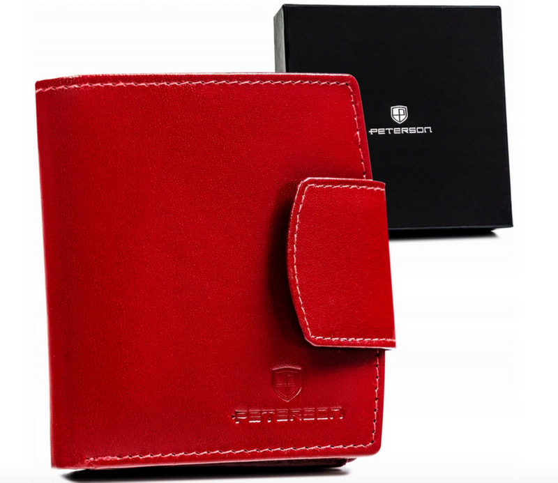 Leather wallet RFID PETERSON PTN D314-BFA