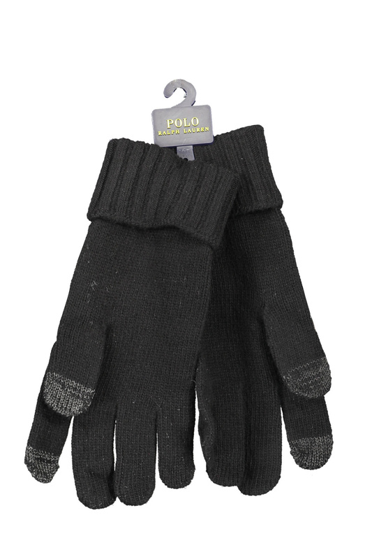 RALPH LAUREN MEN&#39;S BLACK GLOVES