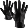 Beltimore T84 men's black leather wallet glove level set : Colors - black, Glove size - S/M