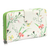 Women's roomy wallet with flowers in eco leather by Eslee