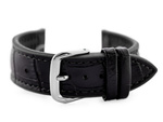 U18 rubber watch strap - black - 22mm