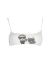 KARL LAGERFELD BEACHWEAR SWIMSUIT TOP WOMAN WHITE