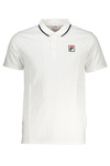 FILA MEN&#39;S WHITE SHORT SLEEVED POLO SHIRT