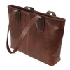 Women's leather elegant shoulder shopper bag