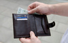 Elegant black leather wallet SOLIER SW01