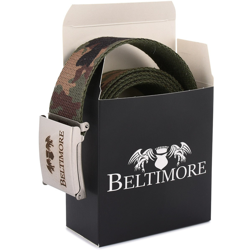 Beltimore men's belt for pants moro parchment box F80