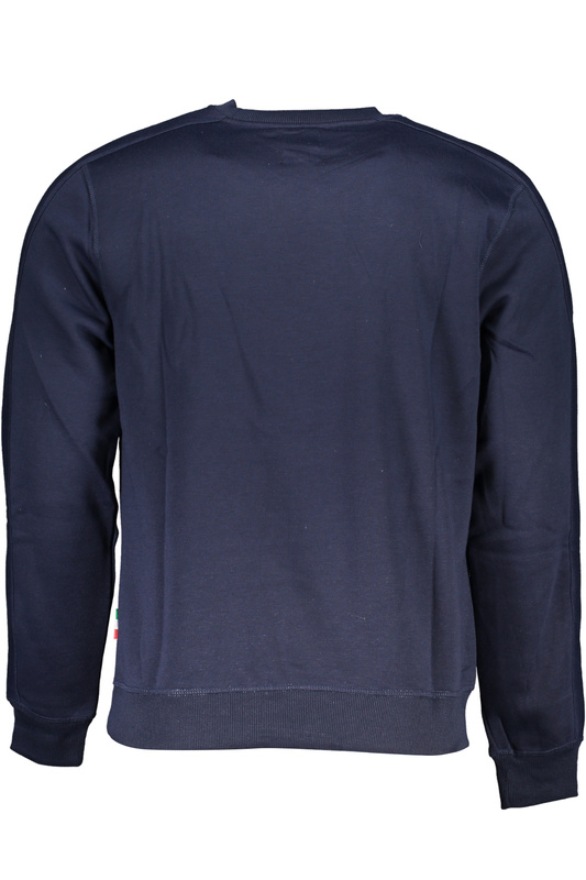 GIAN MARCO VENTURI MEN&#39;S BLUE ZIPLESS SWEATSHIRT