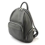 Leather urban women's backpack, spacious and stylish