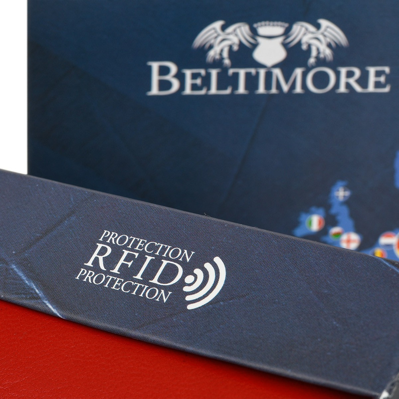 Meeste klassikaline nahast rahakott RFiD must Baltimore K44