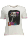 KURZARM-T-SHIRT DAMEN DESIGUAL WEIß