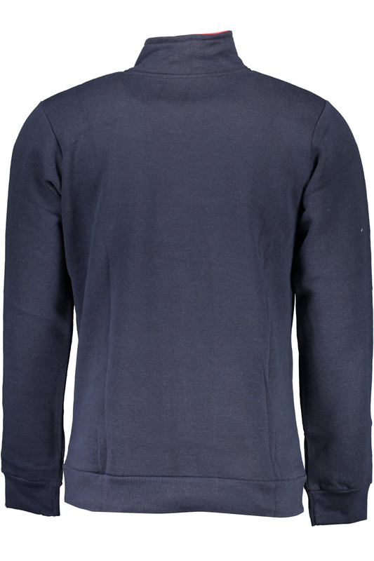 GIAN MARCO VENTURI MEN&#39;S BLUE SWEATSHIRT WITH ZIP