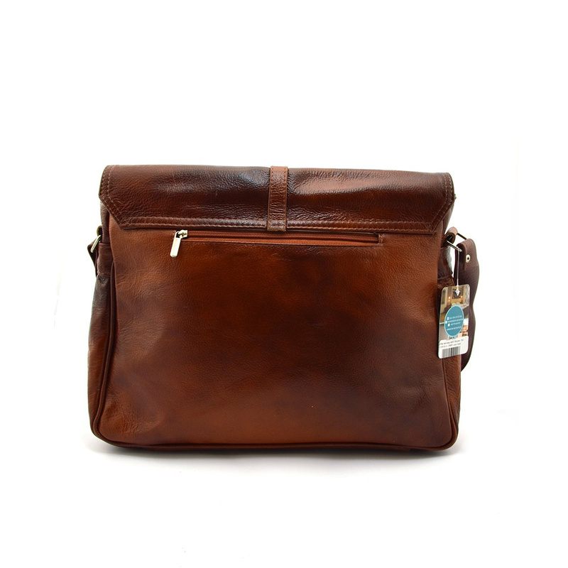 Women's leather messenger bag classic crossbody