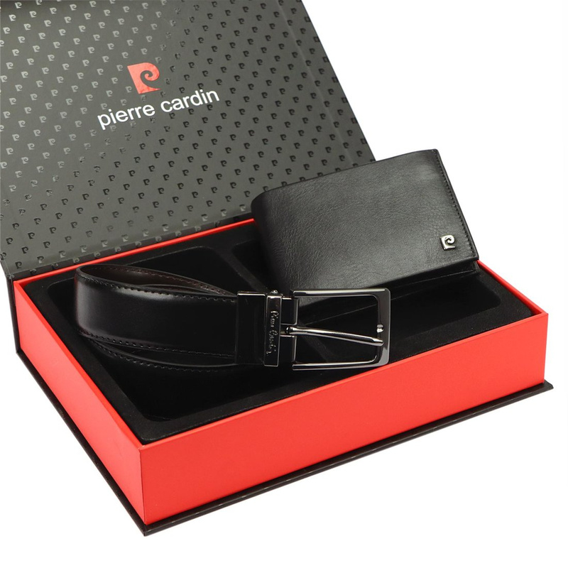 Herren Echtleder Geschenkset Pierre Cardin ZG-EX-07