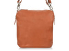 Handtasche Leder kleine Posttasche Italienisch Leder camel T85