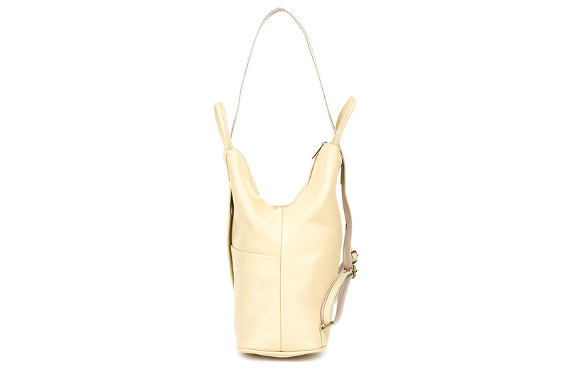 Spacious stylish leather shoulder bag and purse