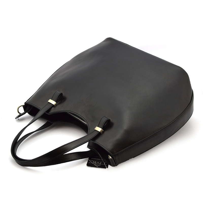 Elegant, stylish, large leather handbag